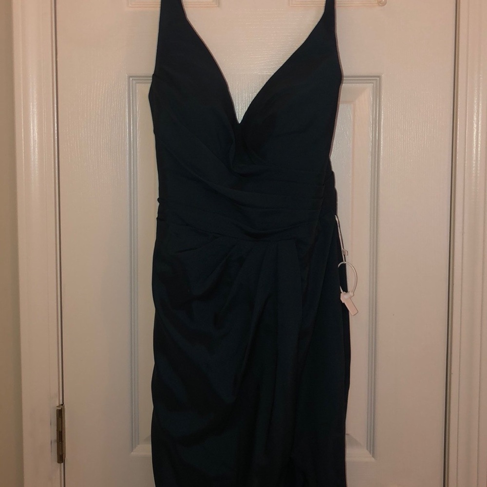 dark green prom dress